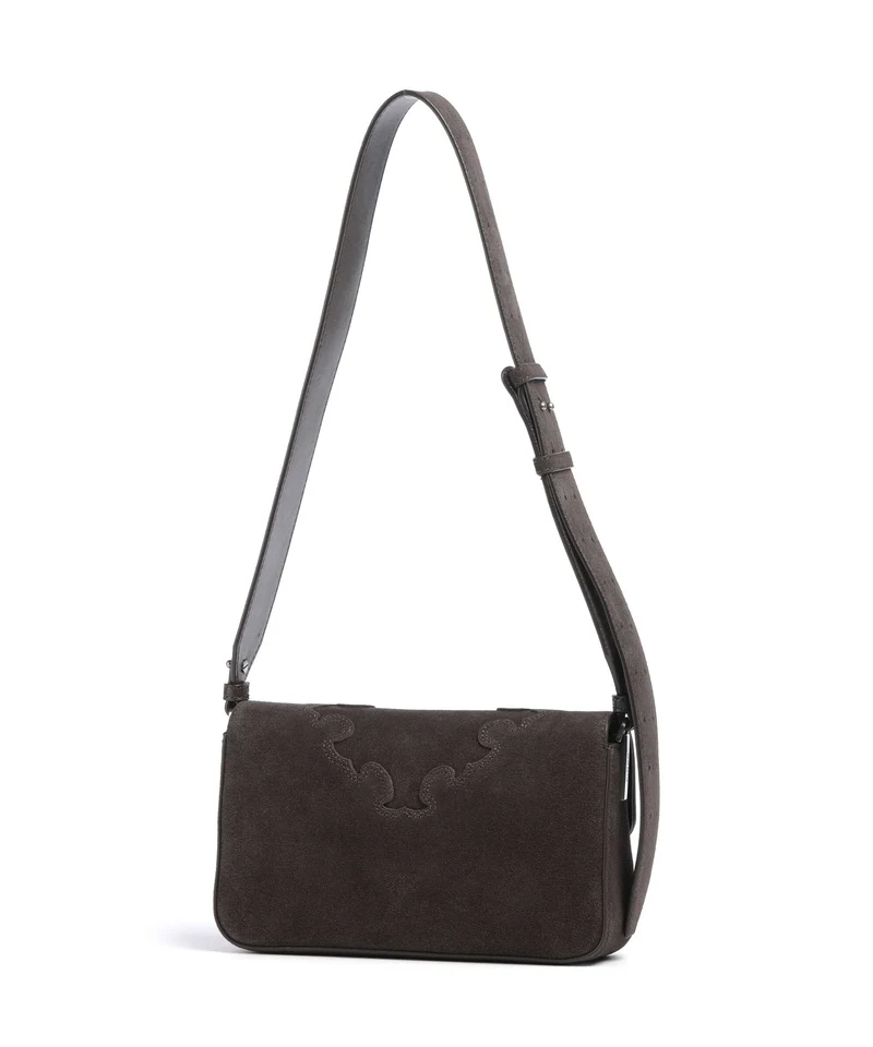 Pinko Love One Mini Slouchy Bandolera marrone/chicco di caffe/old silver