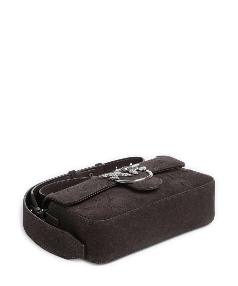 Pinko Love One Mini Slouchy Bandolera marrone/chicco di caffe/old silver