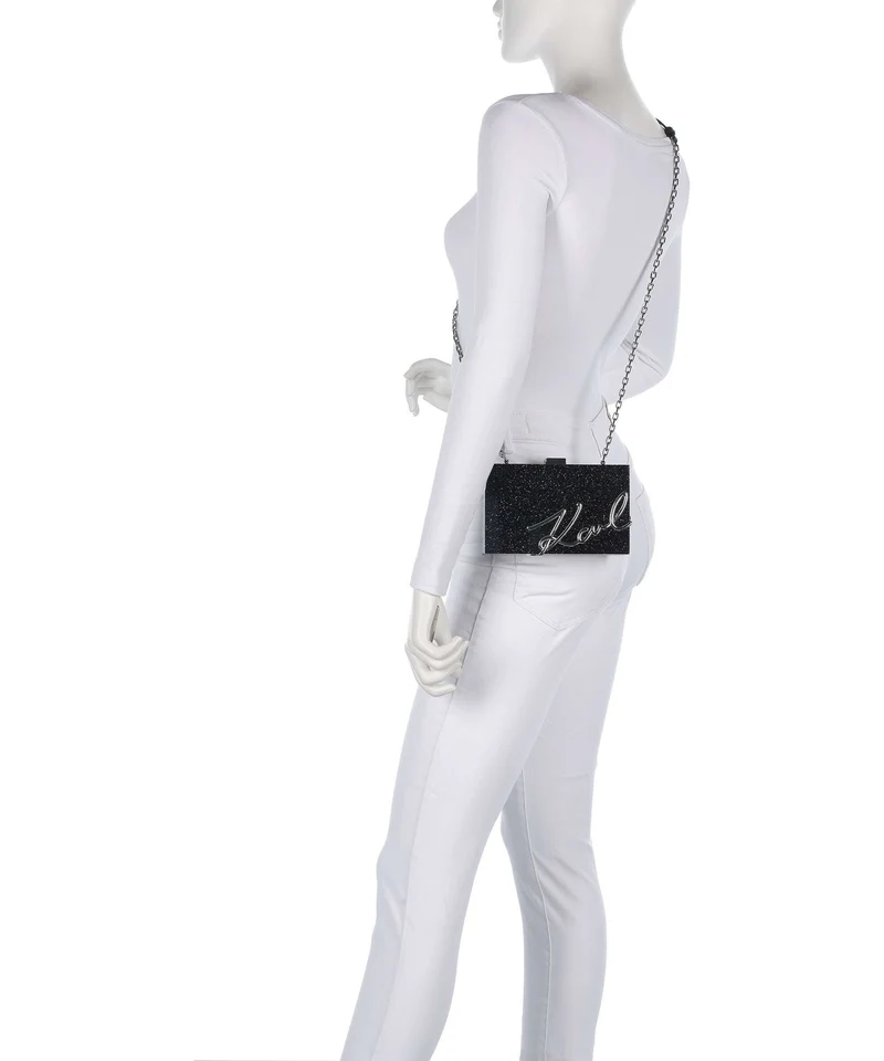 Karl Lagerfeld K/Soiree Bandolera black embellishment