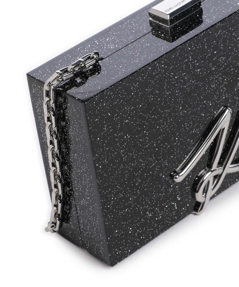 Karl Lagerfeld K/Soiree Bandolera black embellishment