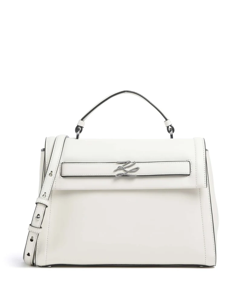 Karl Lagerfeld K/Autograph Medium Bolso de mano off white