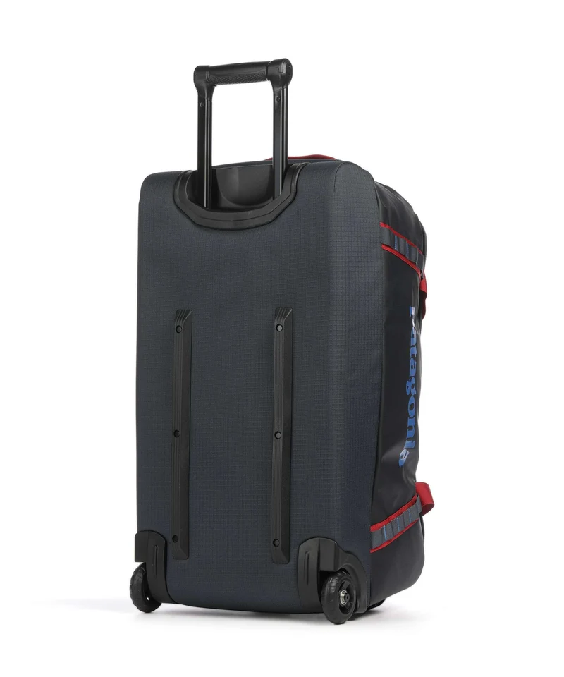 Patagonia Black Hole 70 Bolso de viaje con ruedas smolder blue w/amanita red