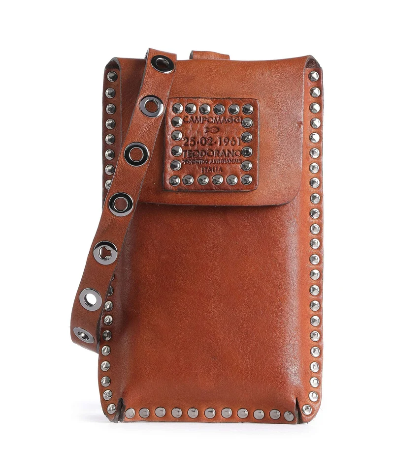Campomaggi Bolsa para móvil cognac