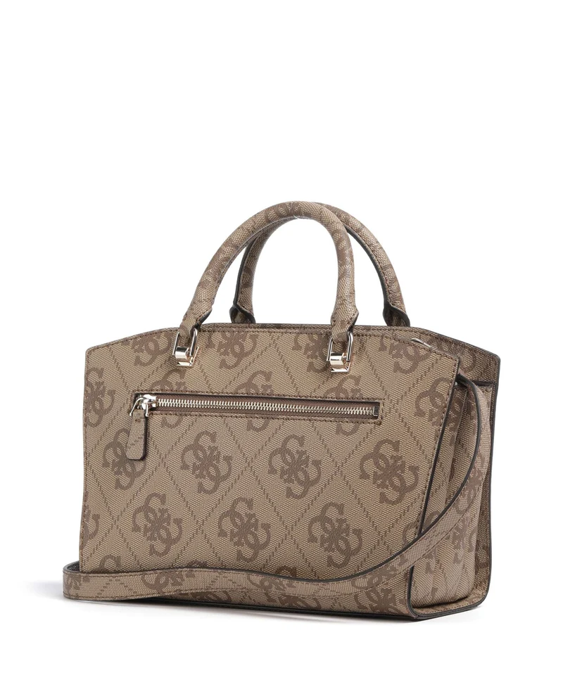 Guess Queensland Big 4G Logo Bolso de mano latte logo