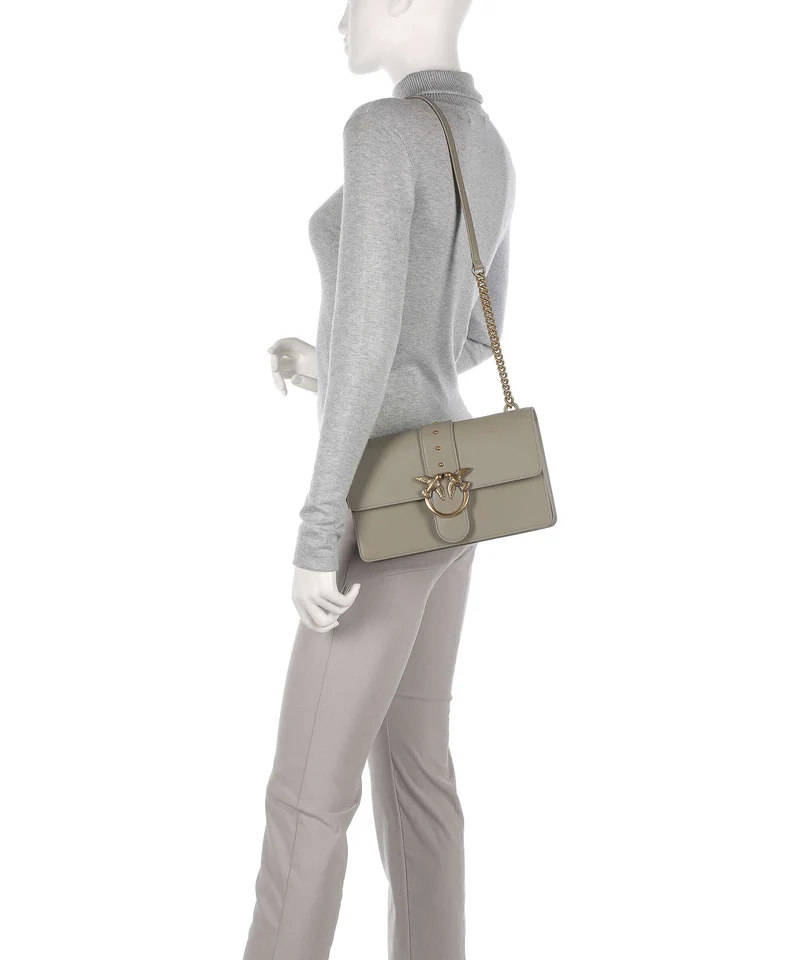 Pinko Love One Classic Bandolera noce/antique gold