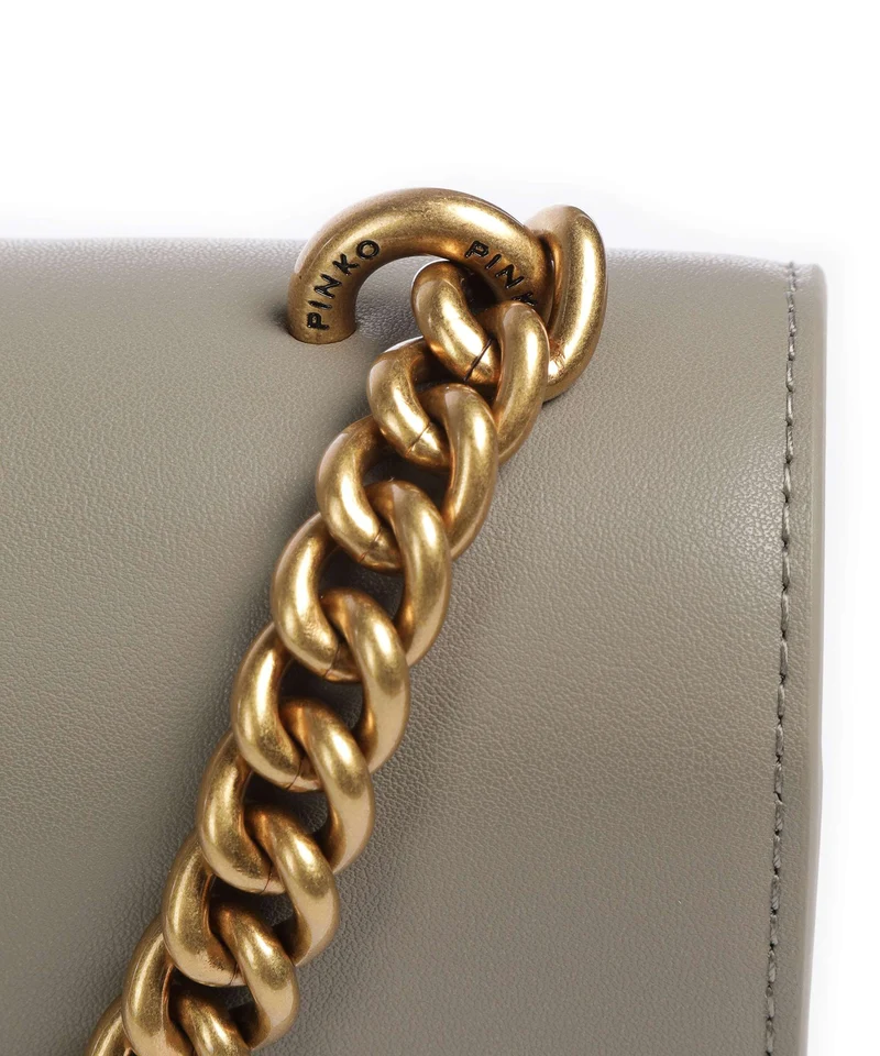 Pinko Love One Classic Bandolera noce/antique gold