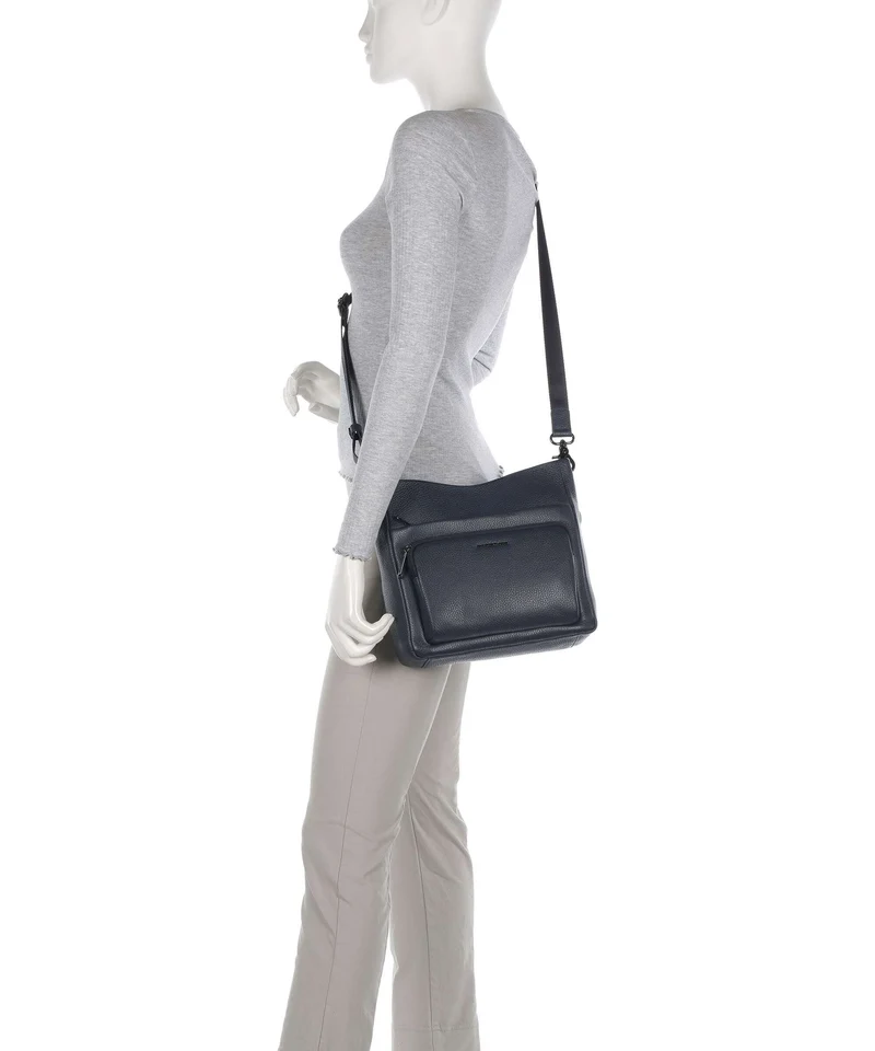 Mandarina Duck Mellow Leather Bandolera dress blue