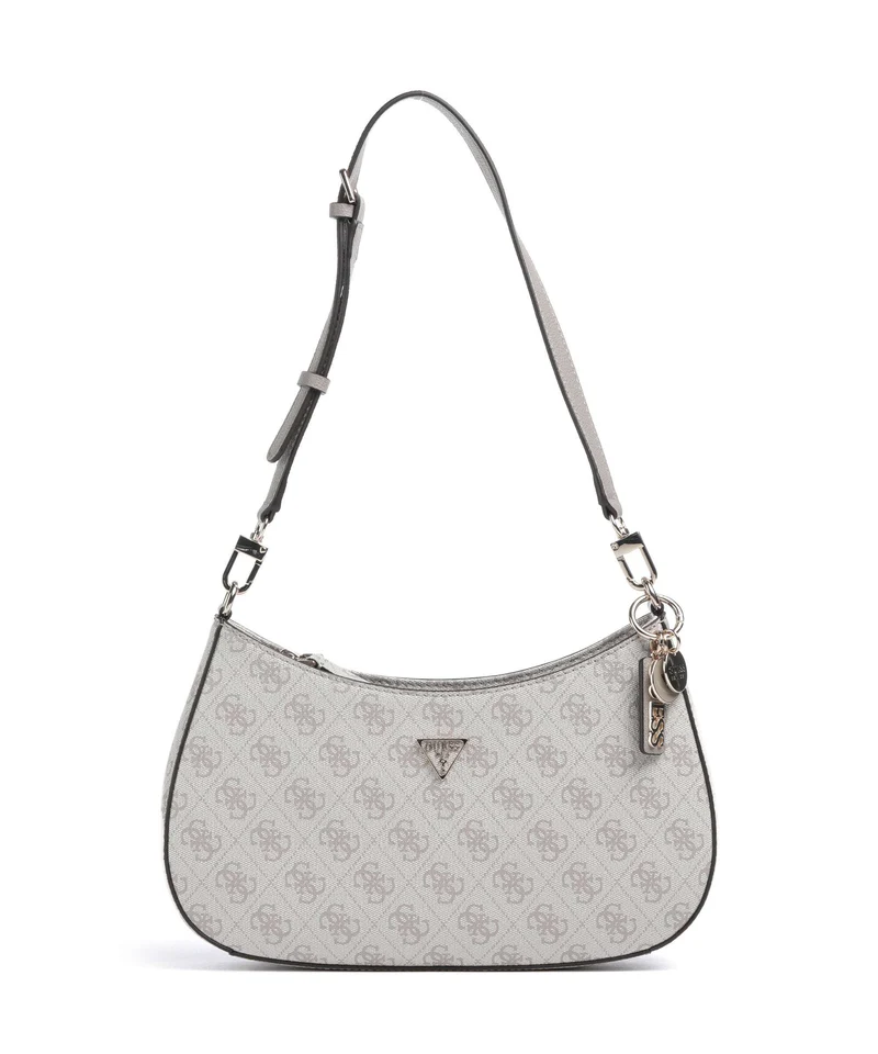 Guess Noelle Bolso de hombro dark taupe logo