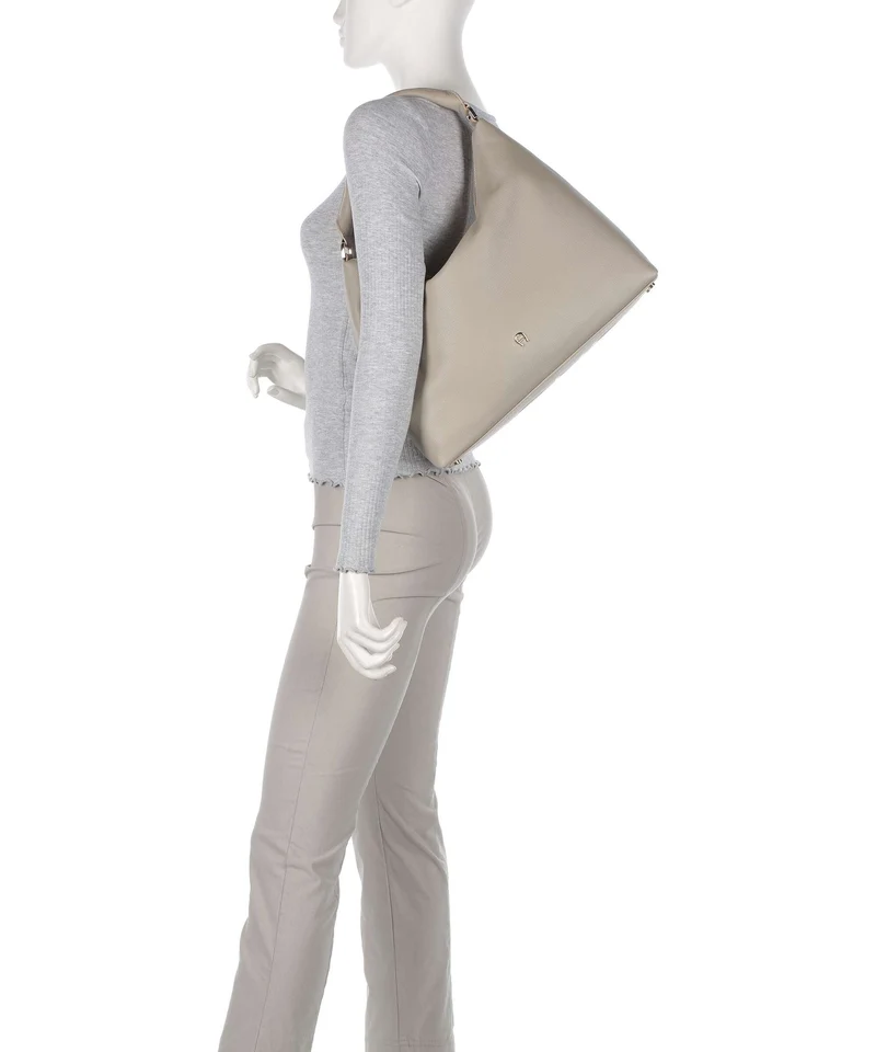 Aigner Zita M Bolso de hobo alpaca beige