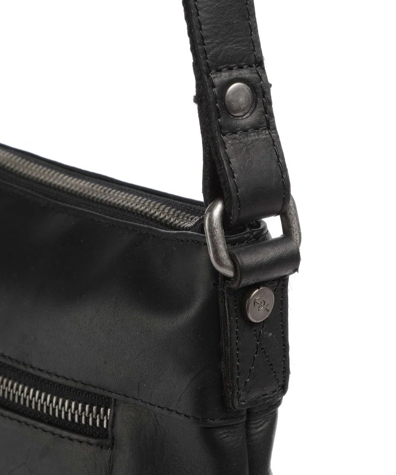 The Chesterfield Brand Wax Pull Up Cow Cartagena Bandolera black