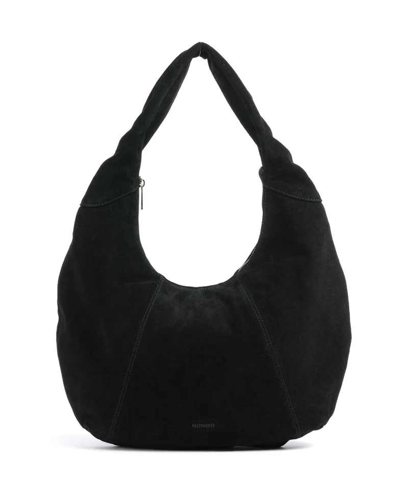 Núnoo Suede Gabi Bolso de hobo black