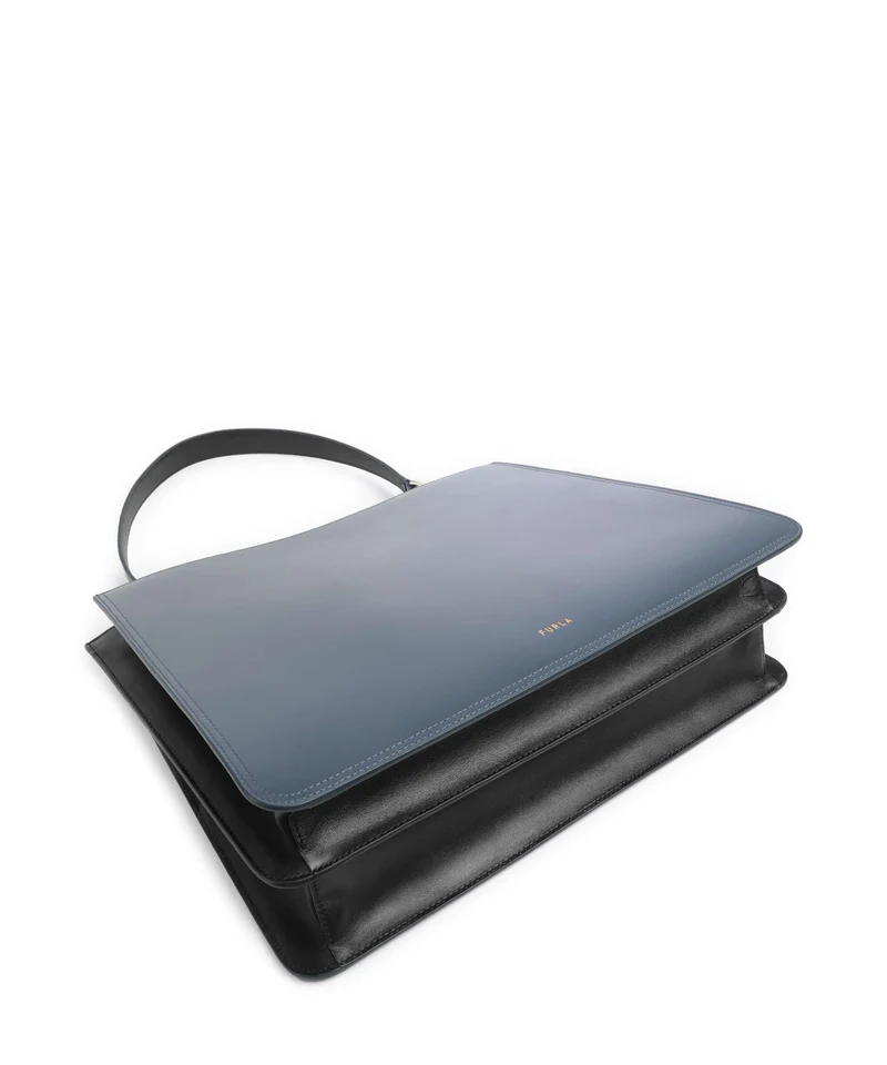 Furla Agata L Bolsa shopping grigio blu/nero