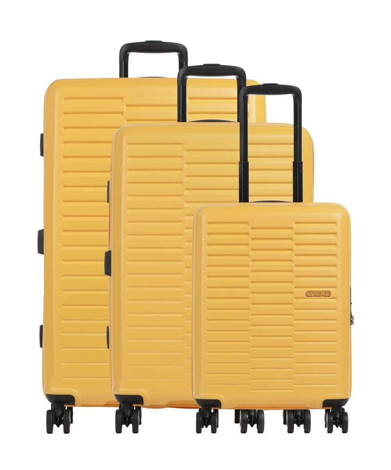 American Tourister Sunset Hills Juego de maletas (4 ruedas) lemon yellow