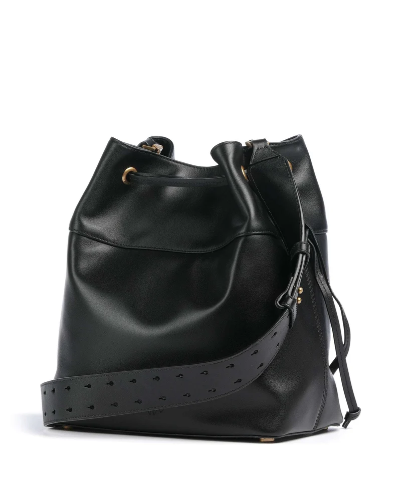 Pinko Secchiello Classic Bucket bolso de mano nero/antique gold