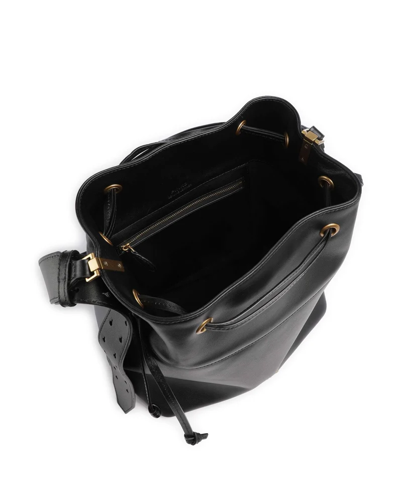 Pinko Secchiello Classic Bucket bolso de mano nero/antique gold