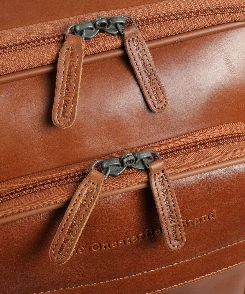 The Chesterfield Brand Keylago Maleta con 4 ruedas cognac