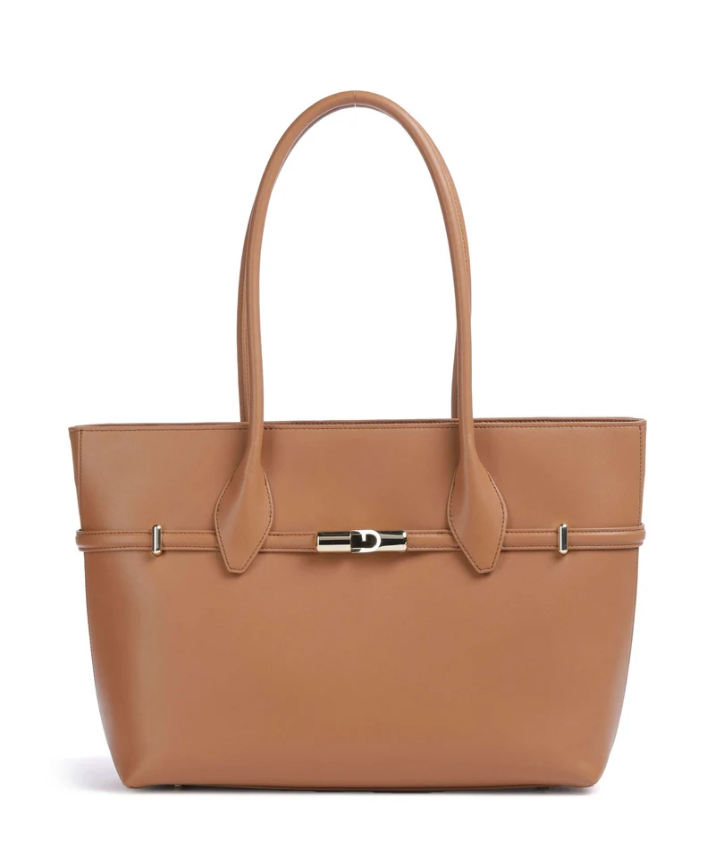 Furla Goccia L Bolsa shopping brandy