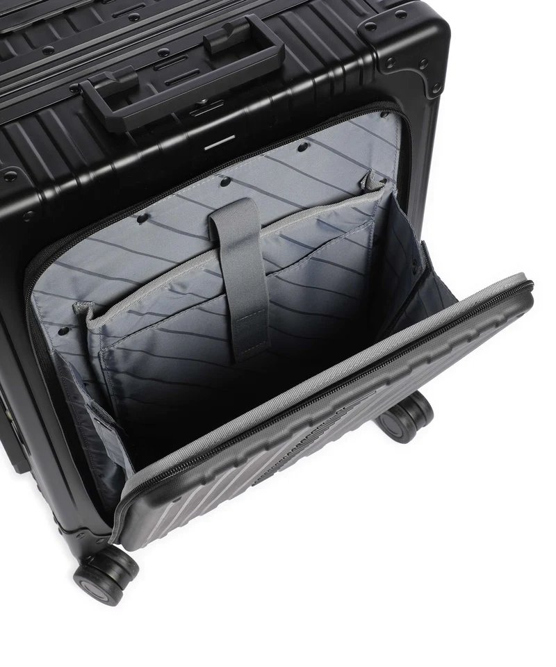 Aleon Classic 21 International front flap Maleta con 4 ruedas onyx