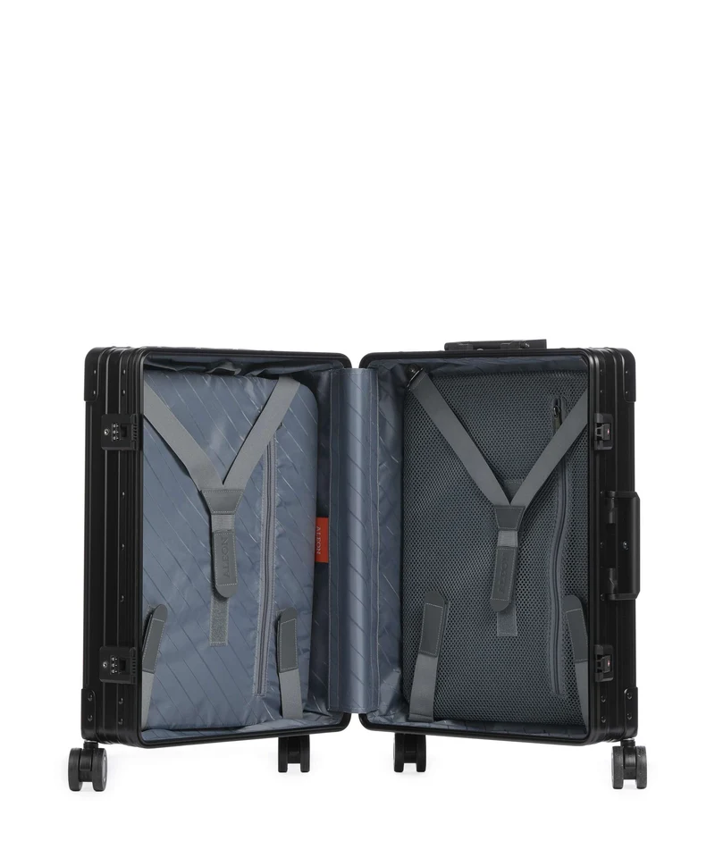 Aleon Classic 21 International front flap Maleta con 4 ruedas onyx