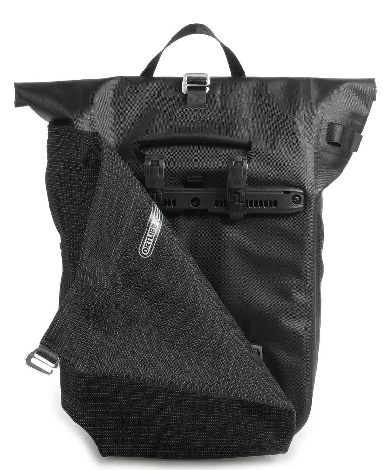 Ortlieb Vario High Vis 26 Mochila roll-top black reflective
