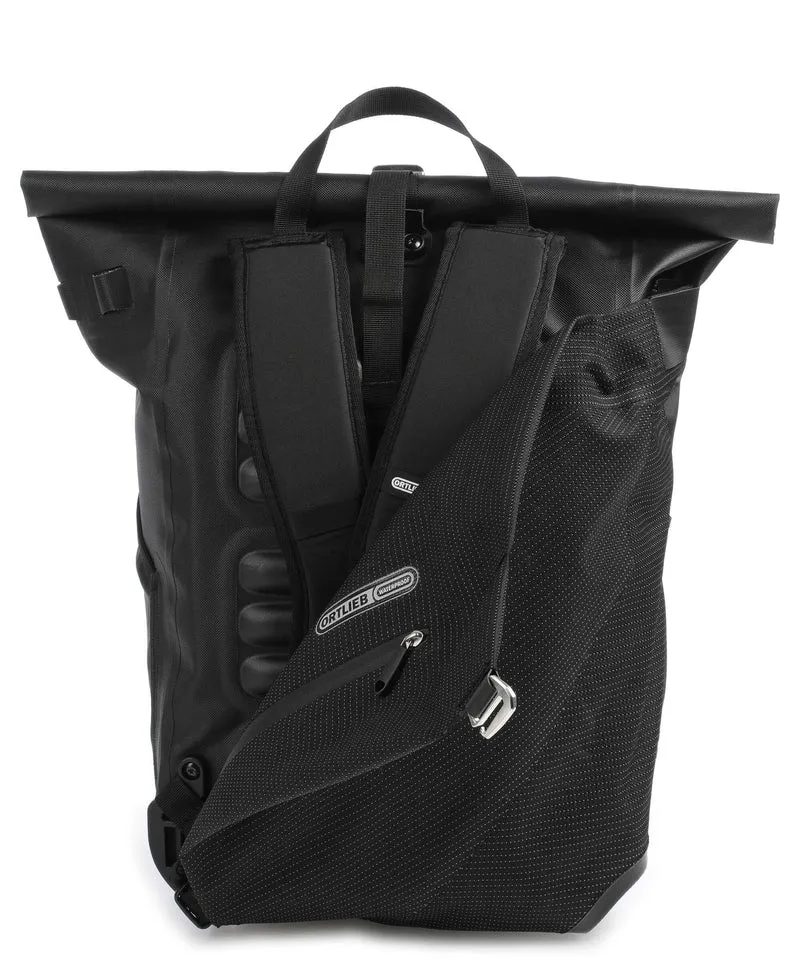 Ortlieb Vario High Vis 26 Mochila roll-top black reflective