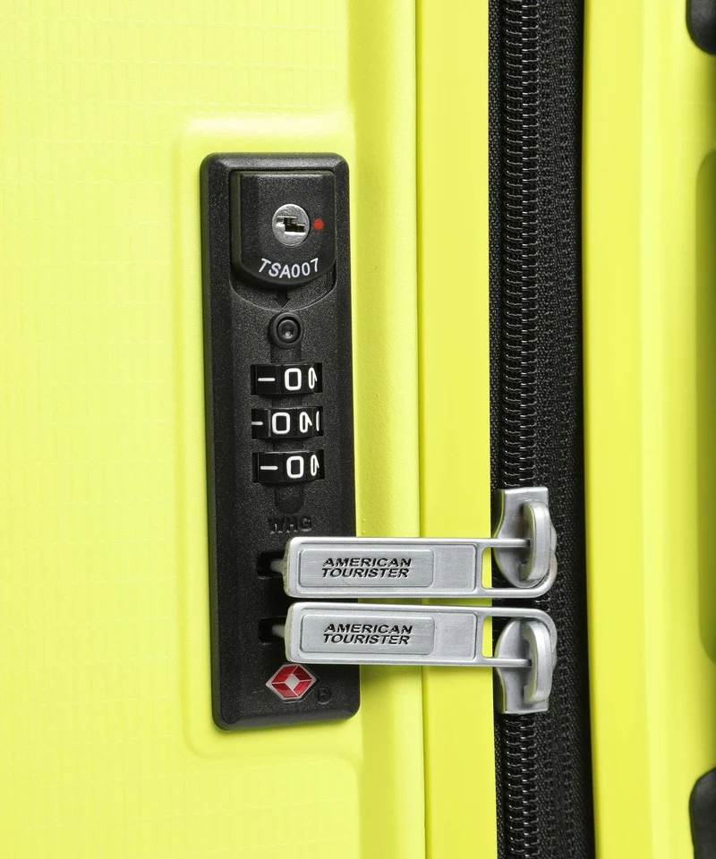 American Tourister Aerostep Maleta con 4 ruedas light lime