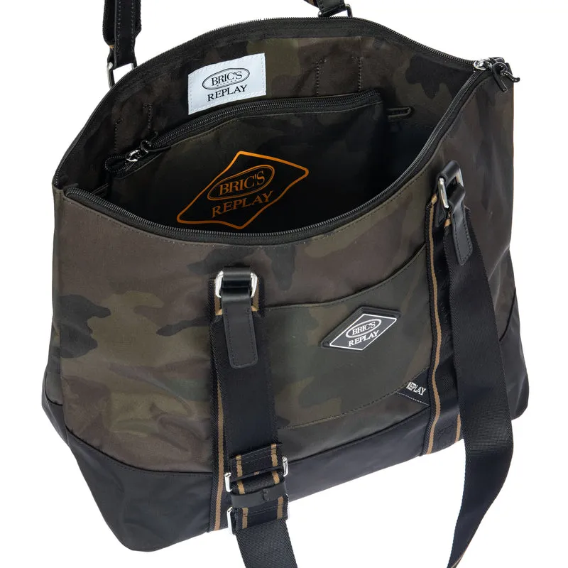 BRIC´S BOLSO DE VIAJE GRANDE 3 EN 1 DE TEJIDO RECICLADO REPLAY