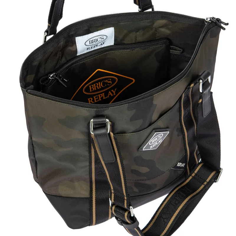 BRIC´S BOLSO DE VIAJE MEDIANO 3 EN 1 DE TEJIDO RECICLADO REPLAY