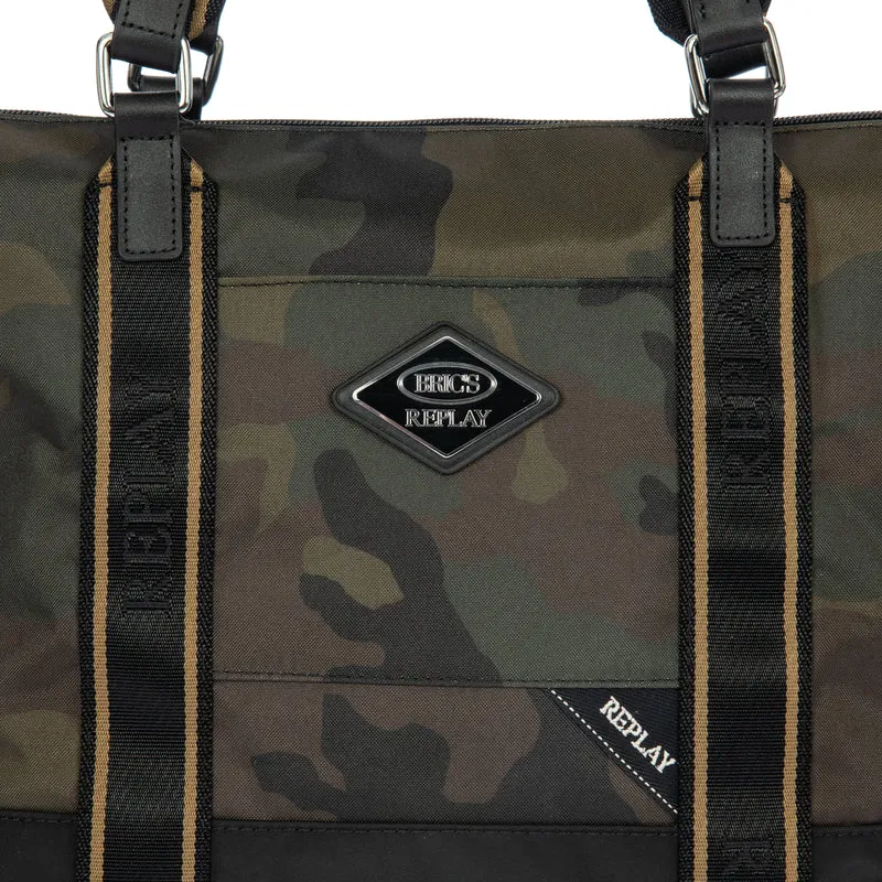 BRIC´S BOLSO DE VIAJE MEDIANO 3 EN 1 DE TEJIDO RECICLADO REPLAY
