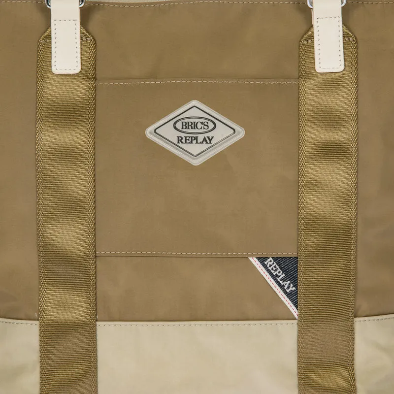 BRIC´S BOLSO DE VIAJE MEDIANO 3 EN 1 DE TEJIDO RECICLADO REPLAY