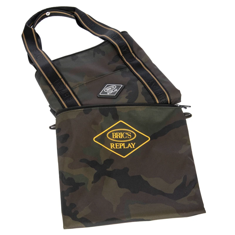 BRIC´S BOLSA DE VIAJE MEDIANA 2 EN 1 EN TEJIDO RECICLADO REPLAY