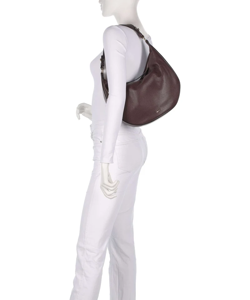 Abro Adria Lulu Small Bolso de hobo burgundy