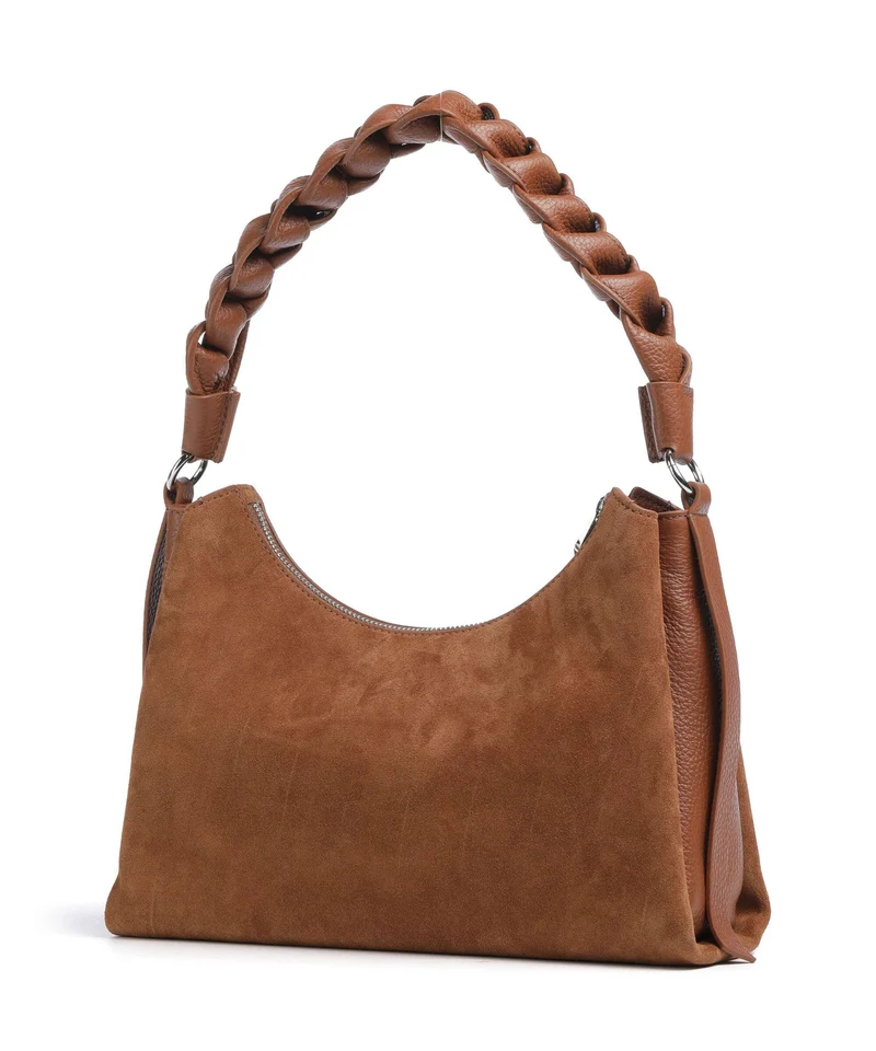Coccinelle Boheme Suede Bolso de hombro cognac
