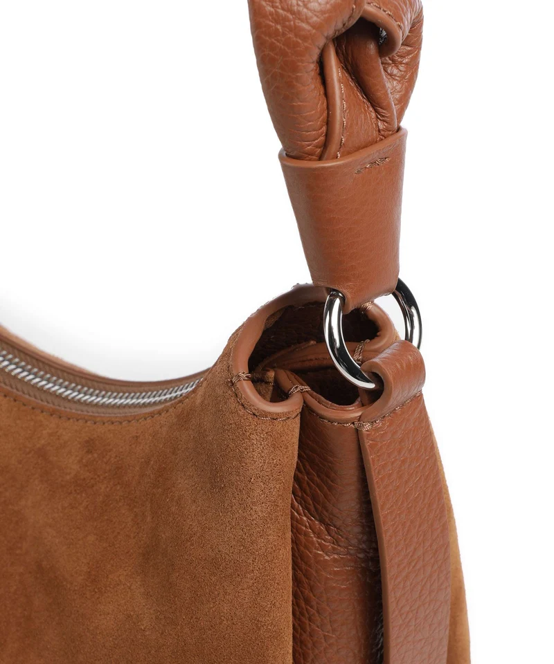 Coccinelle Boheme Suede Bolso de hombro cognac