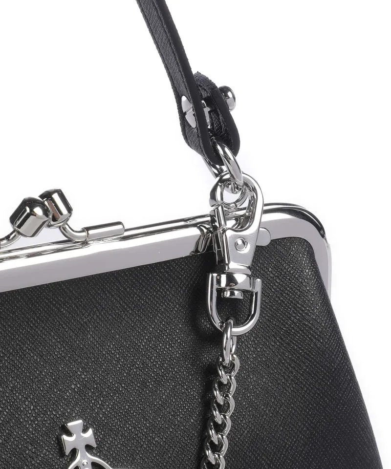 Vivienne Westwood Granny Frame Saffiano Bandolera black
