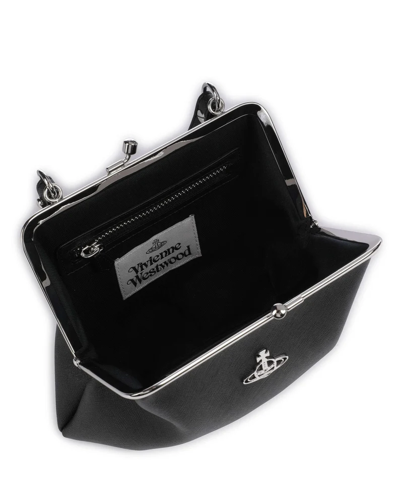 Vivienne Westwood Granny Frame Saffiano Bandolera black