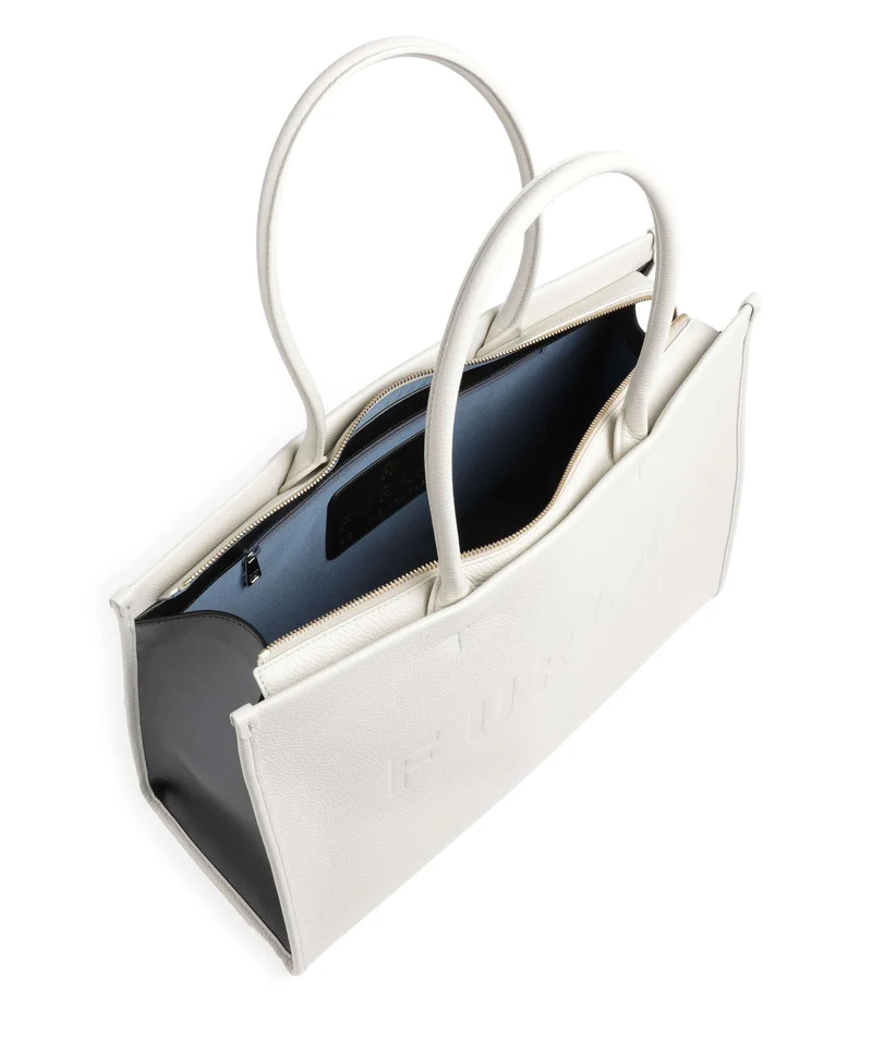 Furla Opportunity L Bolsa shopping marshmallow/nero