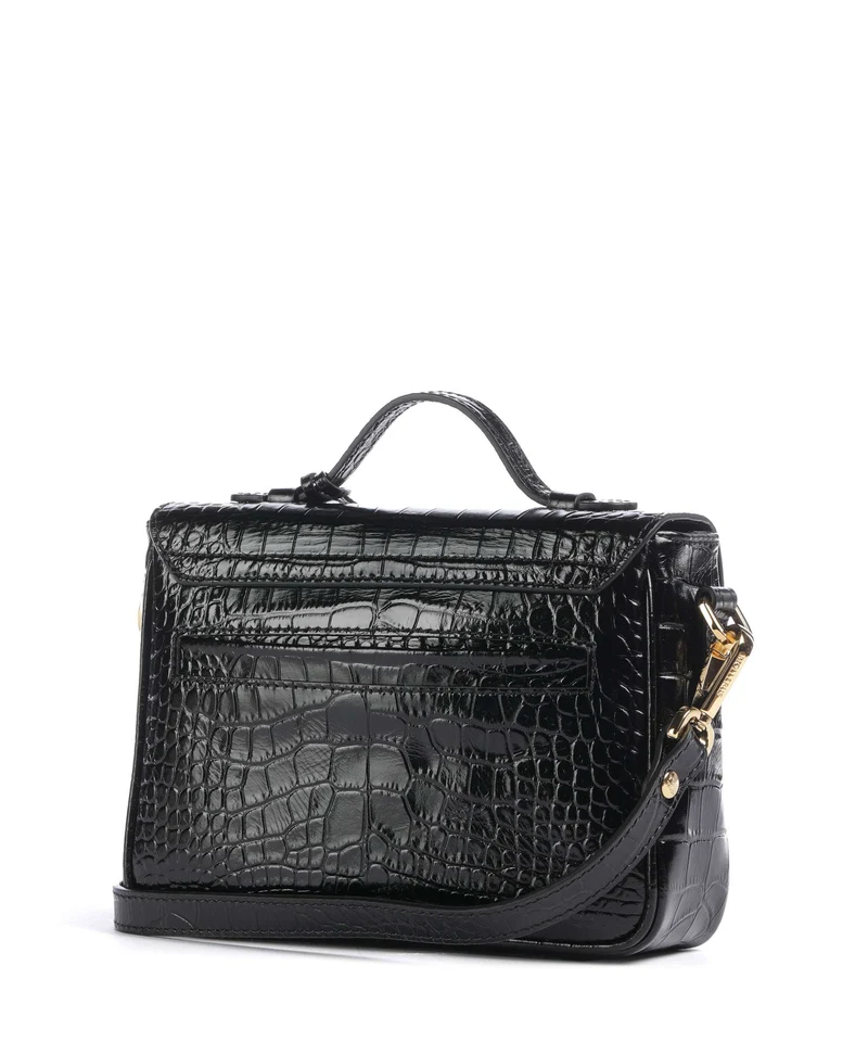 Maison Mollerus Croco Meyrin Bandolera classic schwarz