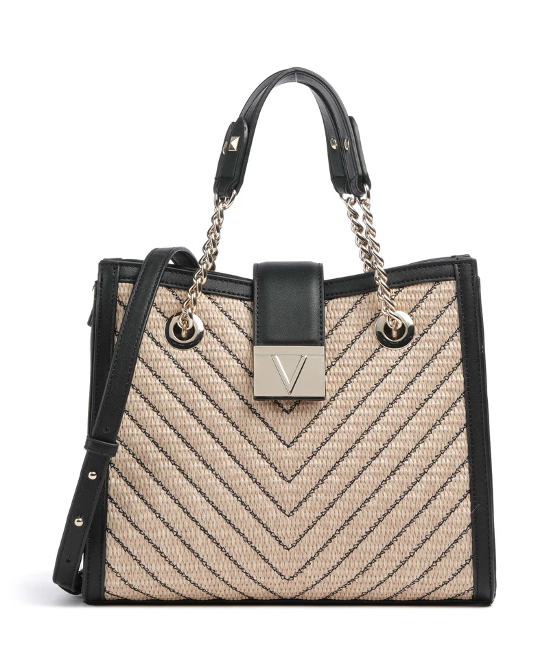 Valentino Bags Tribeca Bolsa shopping naturale/nero