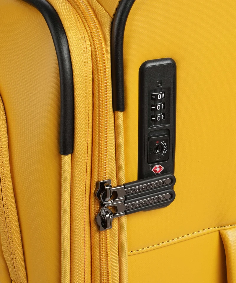 Mandarina Duck Eco Coated Maleta con 4 ruedas duck yellow