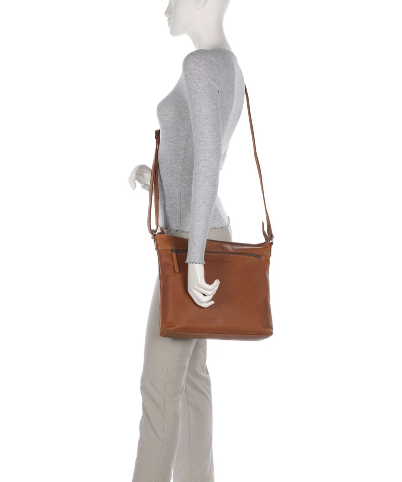 The Chesterfield Brand Wax Pull Up Cow Cartagena Bandolera cognac