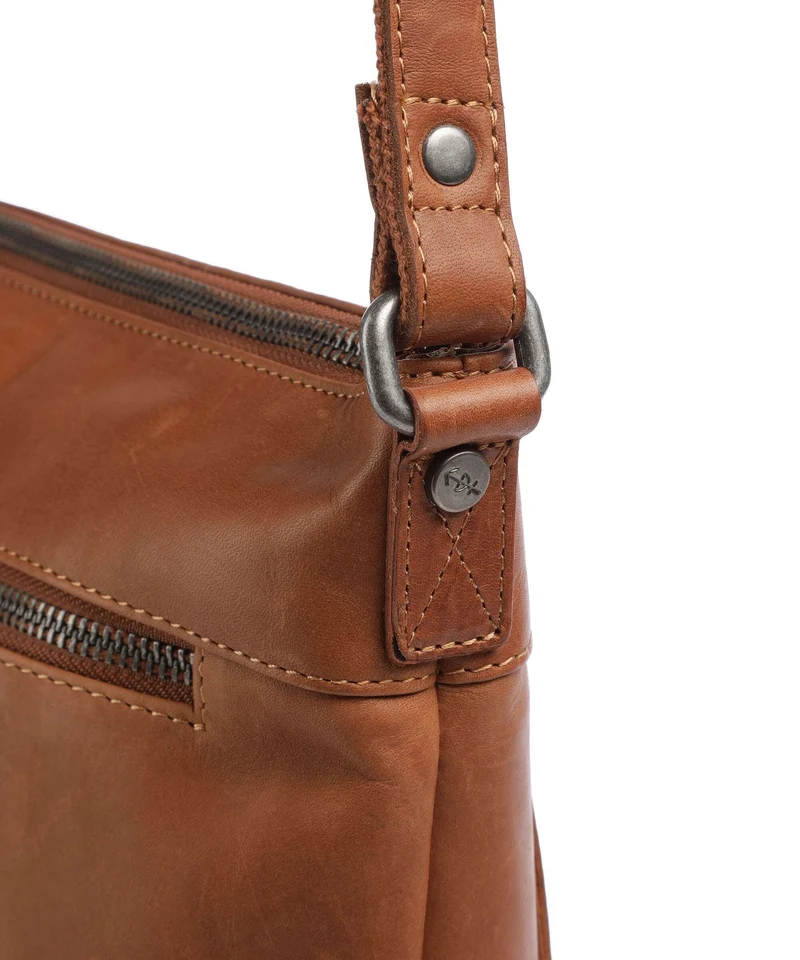 The Chesterfield Brand Wax Pull Up Cow Cartagena Bandolera cognac