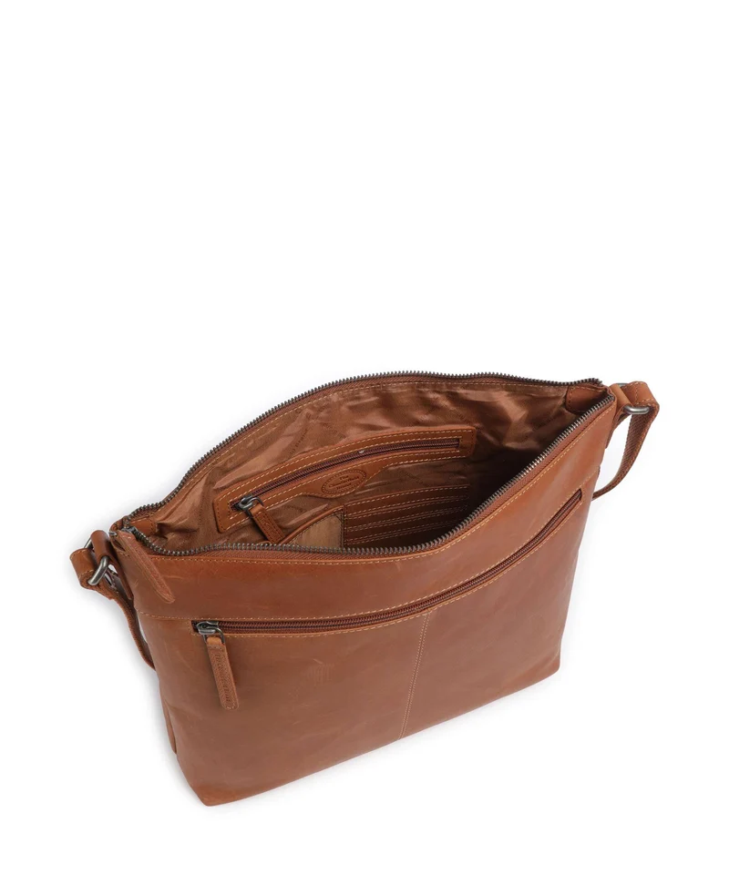 The Chesterfield Brand Wax Pull Up Cow Cartagena Bandolera cognac
