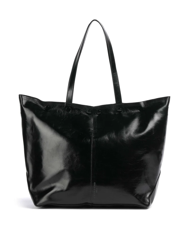 Liebeskind Rive Paper Touch Crinkle L Bolsa shopping black