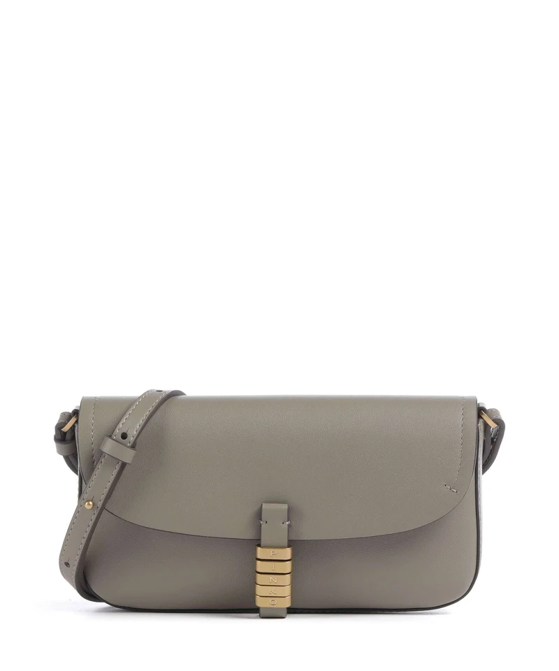 Pinko Saddle Flat Bandolera noce/antique gold