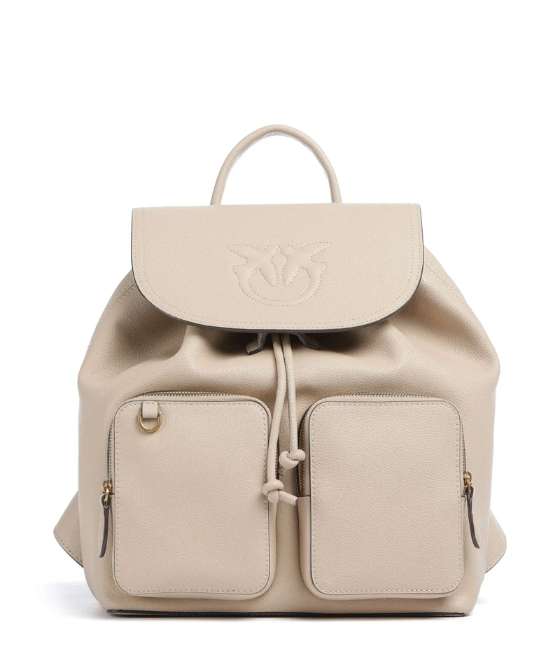Pinko Carrie Mochila beige/grigio fumo/antique gold