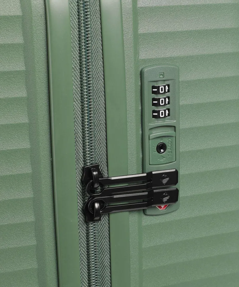 Travelite Air Stripe Juego de maletas (4 ruedas) green