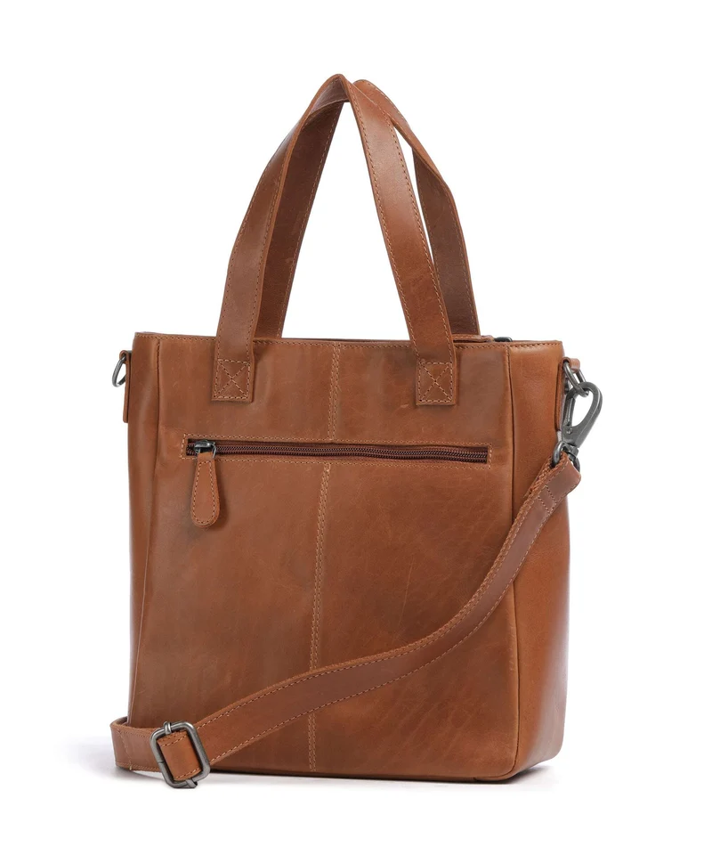 The Chesterfield Brand Wax Pull Up Cow Lingfield Bolso de mano cognac