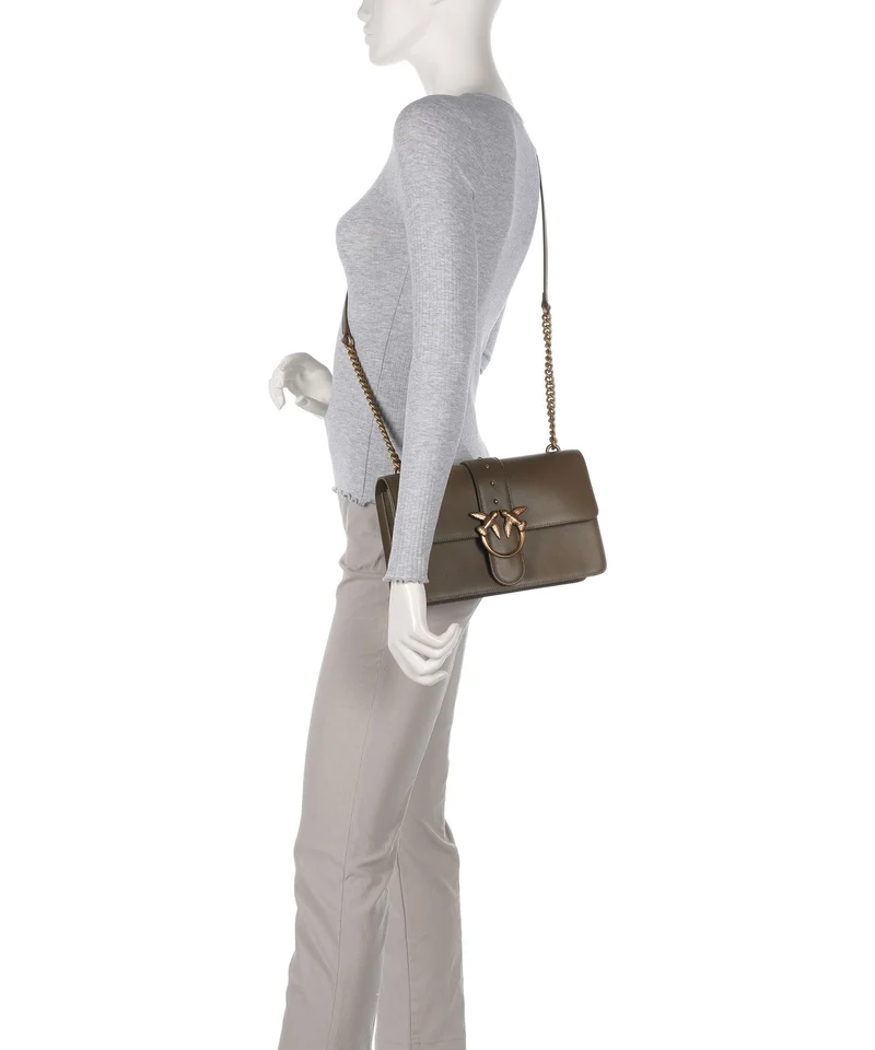 Pinko Love One Classic Bandolera scricciolo/antique gold