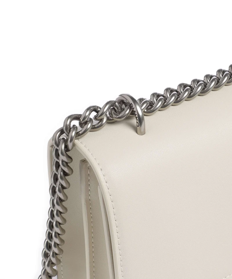 Pinko Love One Classic Bolso de hombro bianco seta/old silver